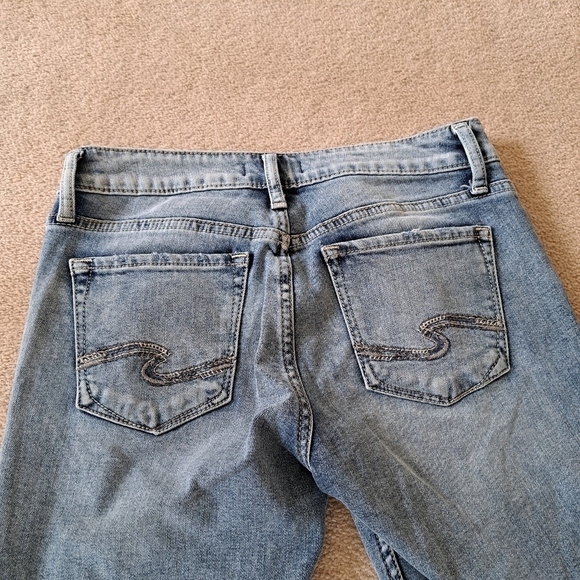 Silver Jeans Co. Suki Capri Women's Denim Size 27 Blue Light Wash - Picture 12 of 15